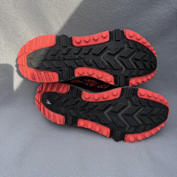 Brooks Cascadia 12 Shoes Womens Size 6 Purple Orange Trail Running Cushion DNA - Picture 9 of 12